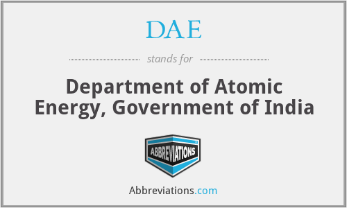 DAE - Department of Atomic Energy, Government of India