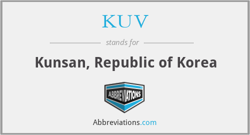 KUV - Kunsan, Republic of Korea