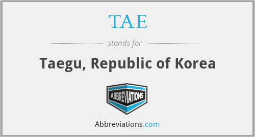TAE - Taegu, Republic of Korea