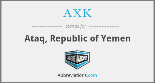 AXK - Ataq, Republic of Yemen