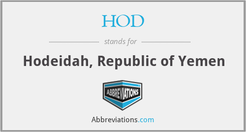 HOD - Hodeidah, Republic of Yemen