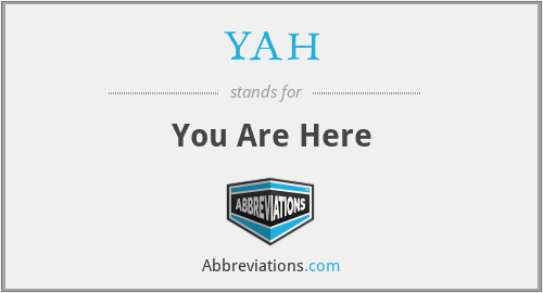 YAH - You Are Here