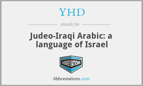 YHD - Judeo-Iraqi Arabic: a language of Israel