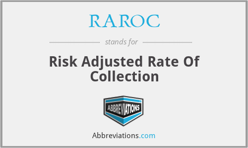 RAROC - Risk Adjusted Rate Of Collection