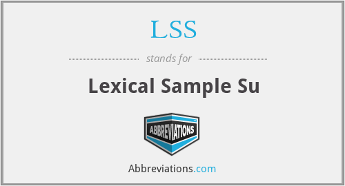 LSS - Lexical Sample Su