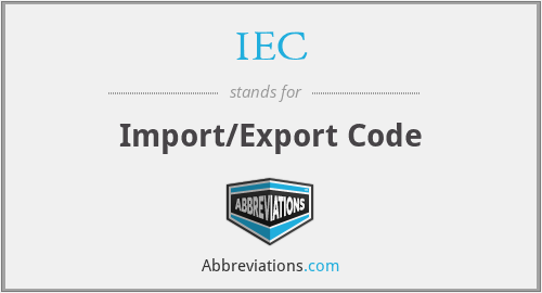 IEC - Import/Export Code