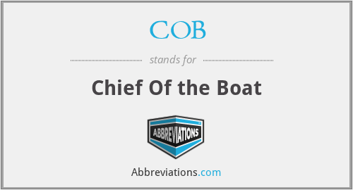 COB - Chief Of the Boat