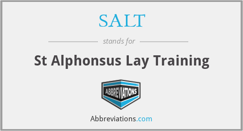 SALT - St Alphonsus Lay Training
