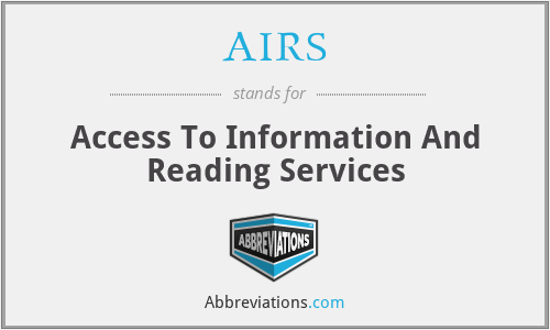 AIRS - Access To Information And Reading Services