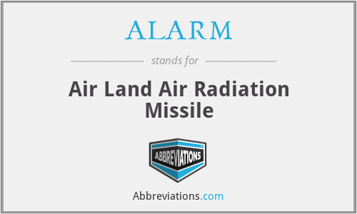 ALARM - Air Land Air Radiation Missile