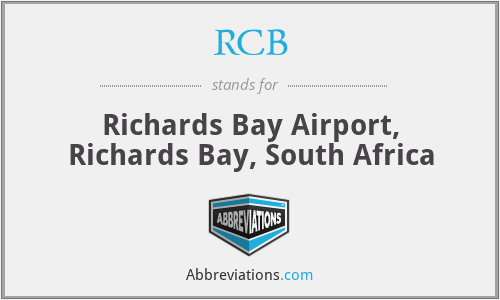 RCB - Richards Bay Airport, Richards Bay, South Africa