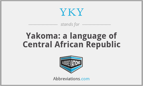 YKY - Yakoma: a language of Central African Republic