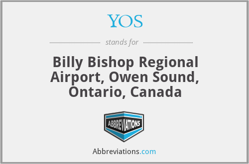 YOS - Billy Bishop Regional Airport, Owen Sound, Ontario, Canada