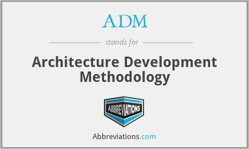 ADM - Architecture Development Methodology