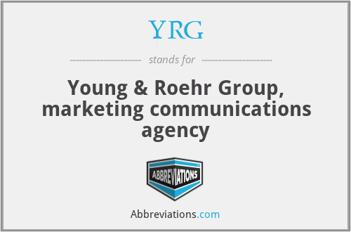 YRG - Young & Roehr Group, marketing communications agency
