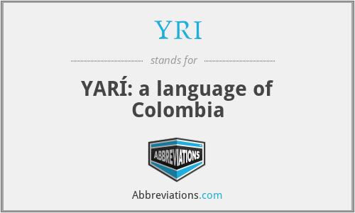 YRI - YARÍ: a language of Colombia