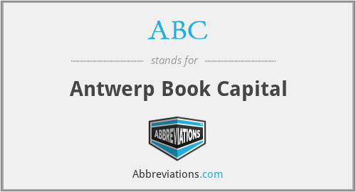 ABC - Antwerp Book Capital
