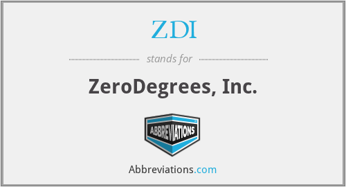 ZDI - ZeroDegrees, Inc.
