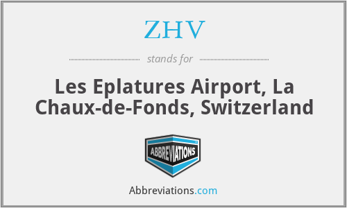ZHV - Les Eplatures Airport, La Chaux-de-Fonds, Switzerland