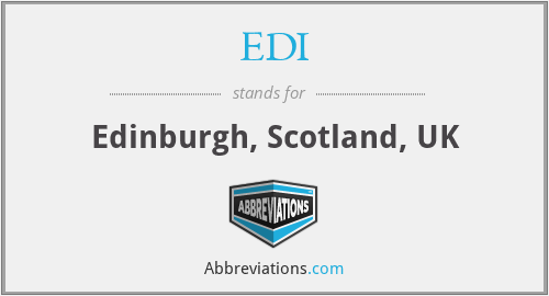 EDI - Edinburgh, Scotland, UK