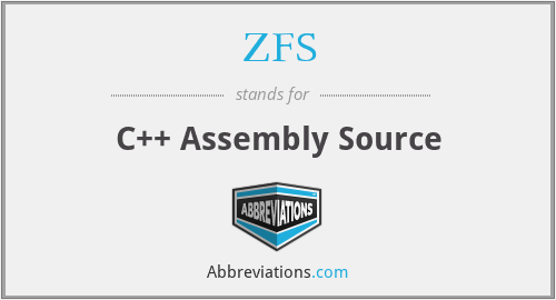 ZFS - C++ Assembly Source