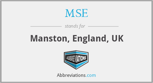 MSE - Manston, England, UK