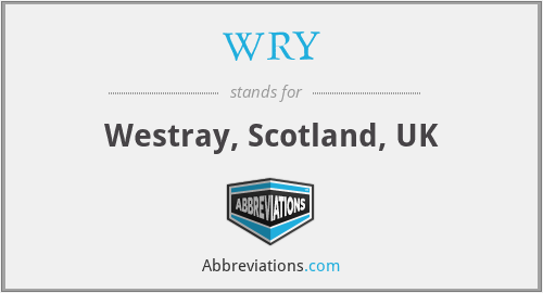 WRY - Westray, Scotland, UK