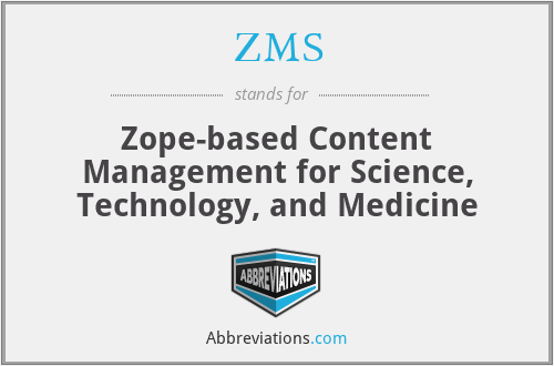 ZMS - Zope-based Content Management for Science, Technology, and Medicine