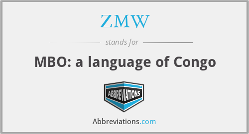 ZMW - MBO: a language of Congo