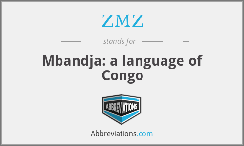 ZMZ - Mbandja: a language of Congo