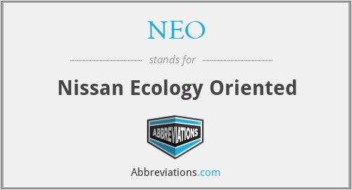 NEO - Nissan Ecology Oriented