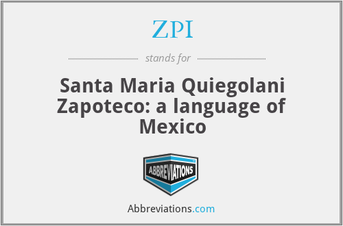 ZPI - Santa Maria Quiegolani Zapoteco: a language of Mexico