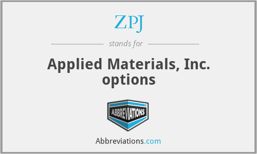 ZPJ - Applied Materials, Inc. options
