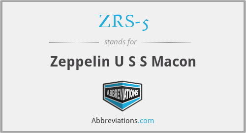 ZRS-5 - Zeppelin U S S Macon