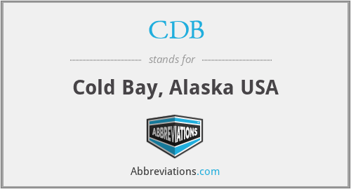 CDB - Cold Bay, Alaska USA