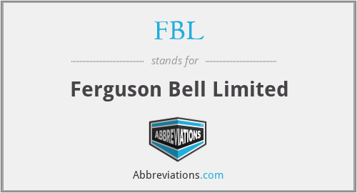 FBL - Ferguson Bell Limited