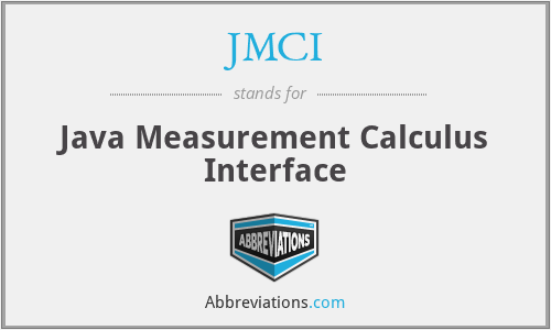 JMCI - Java Measurement Calculus Interface