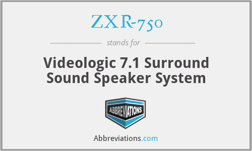 ZXR-750 - Videologic 7.1 Surround Sound Speaker System