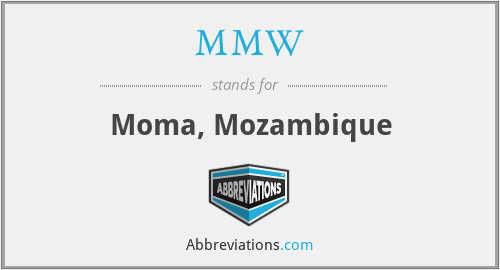 MMW - Moma, Mozambique