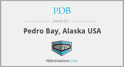 PDB - Pedro Bay, Alaska USA