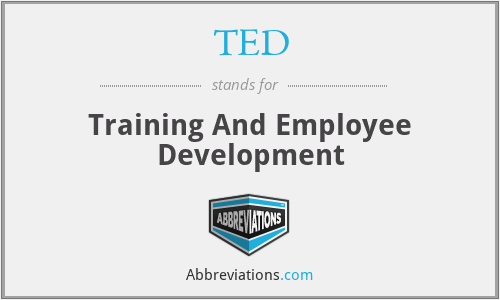 TED - Training And Employee Development