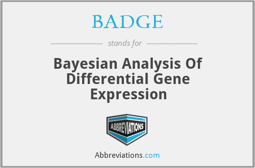 BADGE - Bayesian Analysis Of Differential Gene Expression