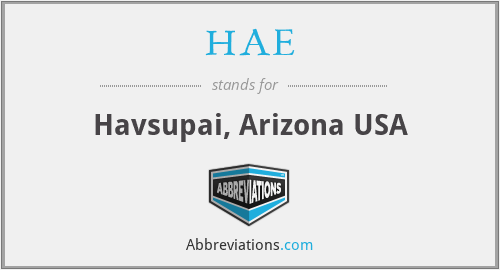 HAE - Havsupai, Arizona USA