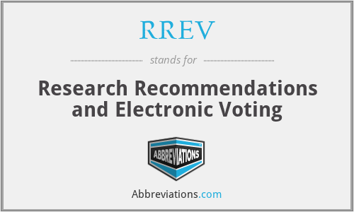 RREV - Research Recommendations and Electronic Voting