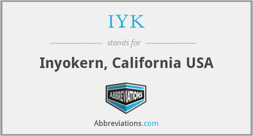 IYK - Inyokern, California USA