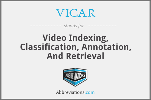 VICAR - Video Indexing, Classification, Annotation, And Retrieval
