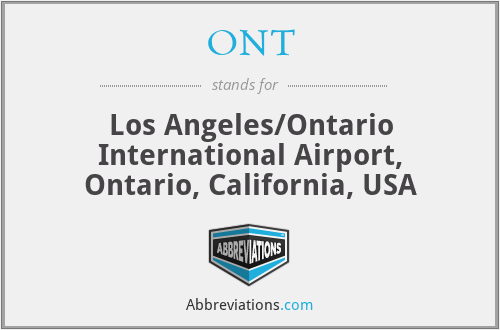ONT - Los Angeles/Ontario International Airport, Ontario, California, USA