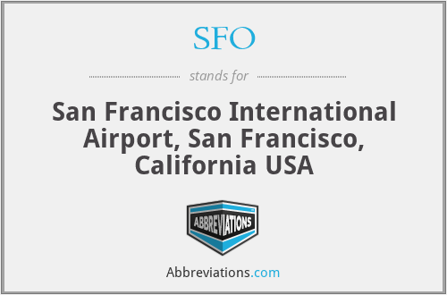 SFO - San Francisco International Airport, San Francisco, California USA