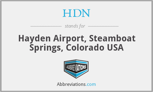HDN - Hayden Airport, Steamboat Springs, Colorado USA