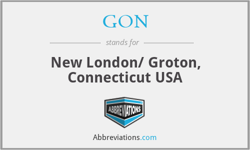 GON - New London/ Groton, Connecticut USA